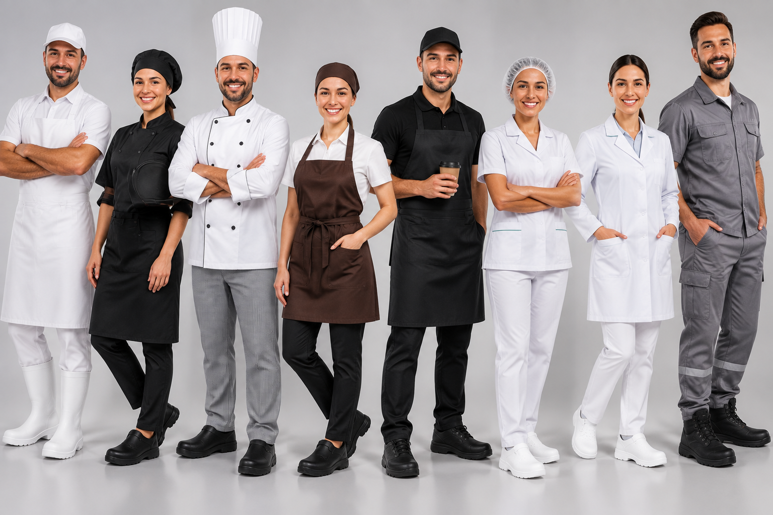 Uniformes e calçados